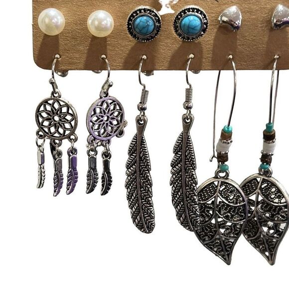 Brand New!! Boho style earring bundle of 6 - Picture 2 of 4